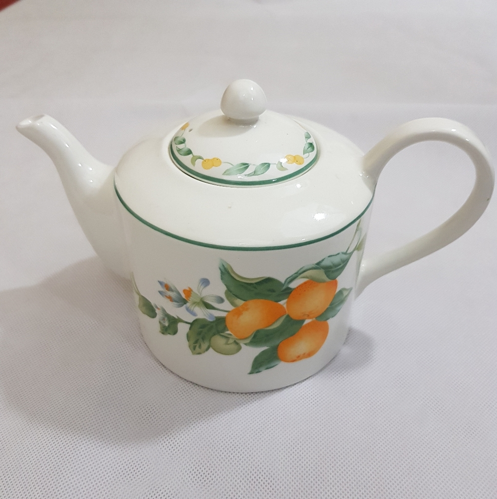 Julie Pople Country Fruit Collection Orange Teapot